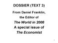 DOSSIER TEXT 3 PowerPoint PPT Presentation