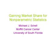 Gaining Market Share for Nonparametric Statistics