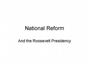 National Reform
