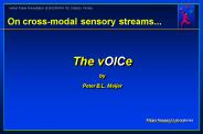 On crossmodal sensory streams...