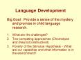 Language Development PowerPoint PPT Presentation