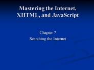 Mastering the Internet, XHTML, and JavaScript