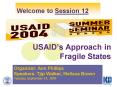 USAIDs Approach in Fragile States PowerPoint PPT Presentation
