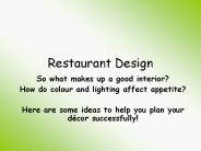 Restaurant Design