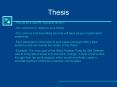 Thesis PowerPoint PPT Presentation