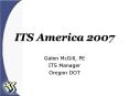 ITS America 2007