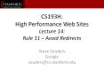 CS193H: High Performance Web Sites Lecture 14: Rule 11  PowerPoint PPT Presentation