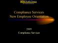 Compliance Services New Employee Orientation PowerPoint PPT Presentation