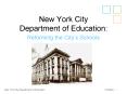 New York City Department of Education: PowerPoint PPT Presentation