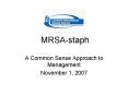 MRSAstaph PowerPoint PPT Presentation