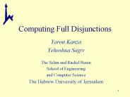 Computing Full Disjunctions