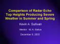 Comparison of Radar Echo Top Heights Producing Severe Weather in Summer and Spring PowerPoint PPT Presentation