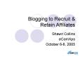 Blogging to Recruit PowerPoint PPT Presentation
