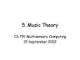 5. Music Theory PowerPoint PPT Presentation