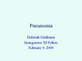 Pneumonia PowerPoint PPT Presentation