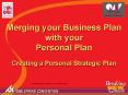 Merging your Business Plan with your Personal Plan Creating a Personal Strategic Plan PowerPoint PPT Presentation