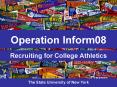 Recruiting for College Athletics PowerPoint PPT Presentation