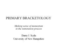 PRIMARY BRACKETOLOGY