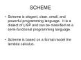 SCHEME PowerPoint PPT Presentation