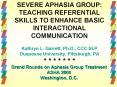 Grand Rounds on Aphasia Group Treatment ASHA 2000 Washington, D.C. PowerPoint PPT Presentation