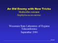 An Old Enemy with New Tricks Methicillin resistant Staphylococcus aureus PowerPoint PPT Presentation