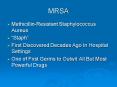 MRSA PowerPoint PPT Presentation