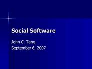 Social Software