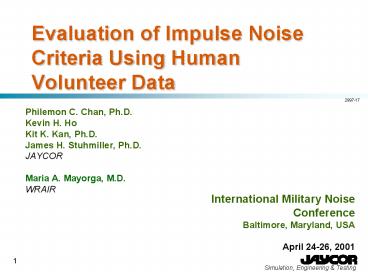 Philemon C. Chan, Ph.D.