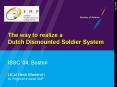 The way to realize a Dutch Dismounted Soldier System ISSC 04, Boston PowerPoint PPT Presentation