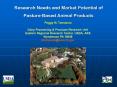 Research Needs and Market Potential of PastureBased Animal Products PowerPoint PPT Presentation