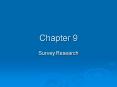 Survey Research PowerPoint PPT Presentation