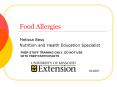 Food Allergies PowerPoint PPT Presentation