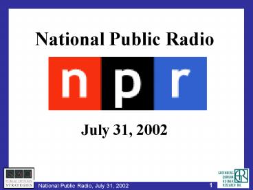 National Public Radio