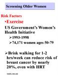 Screening Older Women PowerPoint PPT Presentation