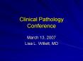 Clinical Pathology Conference PowerPoint PPT Presentation