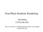 Non-Photo Realistic Rendering