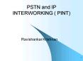 PSTN and IP INTERWORKING PINT PowerPoint PPT Presentation