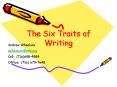 The Six Traits of Writing PowerPoint PPT Presentation
