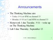 Announcements