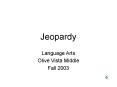 Jeopardy PowerPoint PPT Presentation