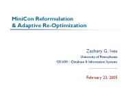 MiniCon Reformulation