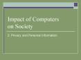 Impact of Computers on Society PowerPoint PPT Presentation