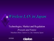 Wireless LAN in Japan
