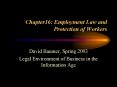 Chapter16: Employment Law and Protection of Workers PowerPoint PPT Presentation
