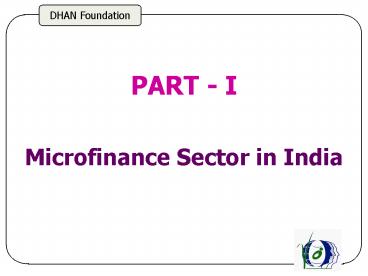 Microfinance Sector in India