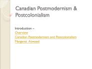 Canadian Postmodernism
