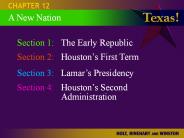 Section 1:The Early Republic