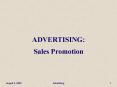 ADVERTISING: Sales Promotion PowerPoint PPT Presentation
