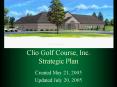 Clio Golf Course, Inc. Strategic Plan PowerPoint PPT Presentation