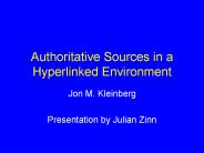 Authoritative Sources in a Hyperlinked Environment